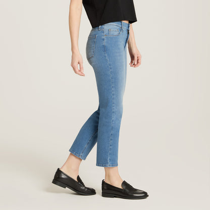 Mid Rise Slim Cropped Leg Logan Jeans