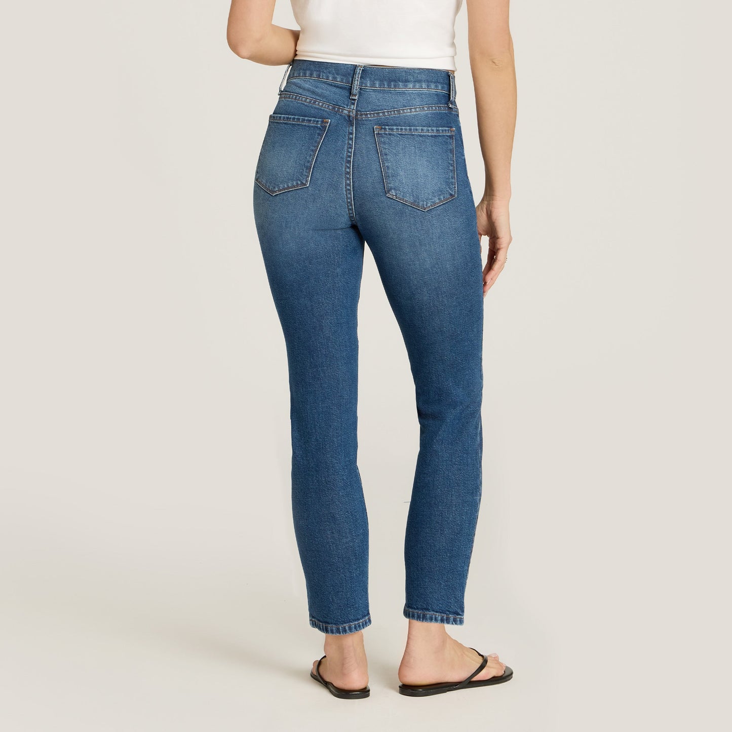 High Rise Mom Ridge Jeans