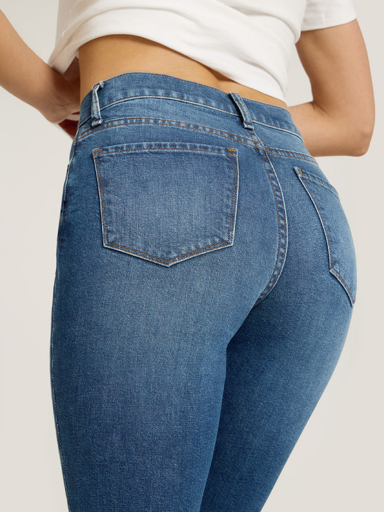 High Rise Mom Ridge Jeans