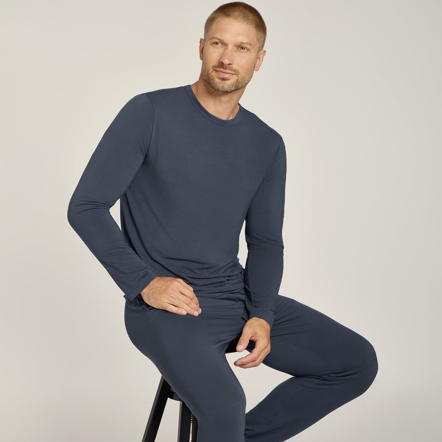 Pajama Long Sleeve Crew Neck
