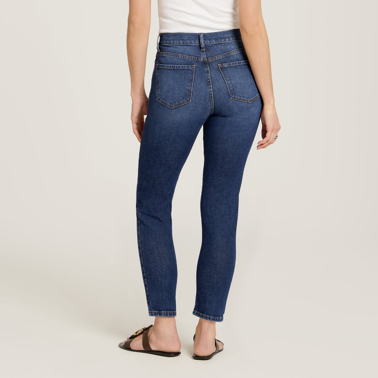 High Rise Mom Ridge Jeans