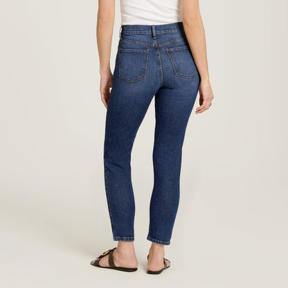 High Rise Mom Ridge Jeans