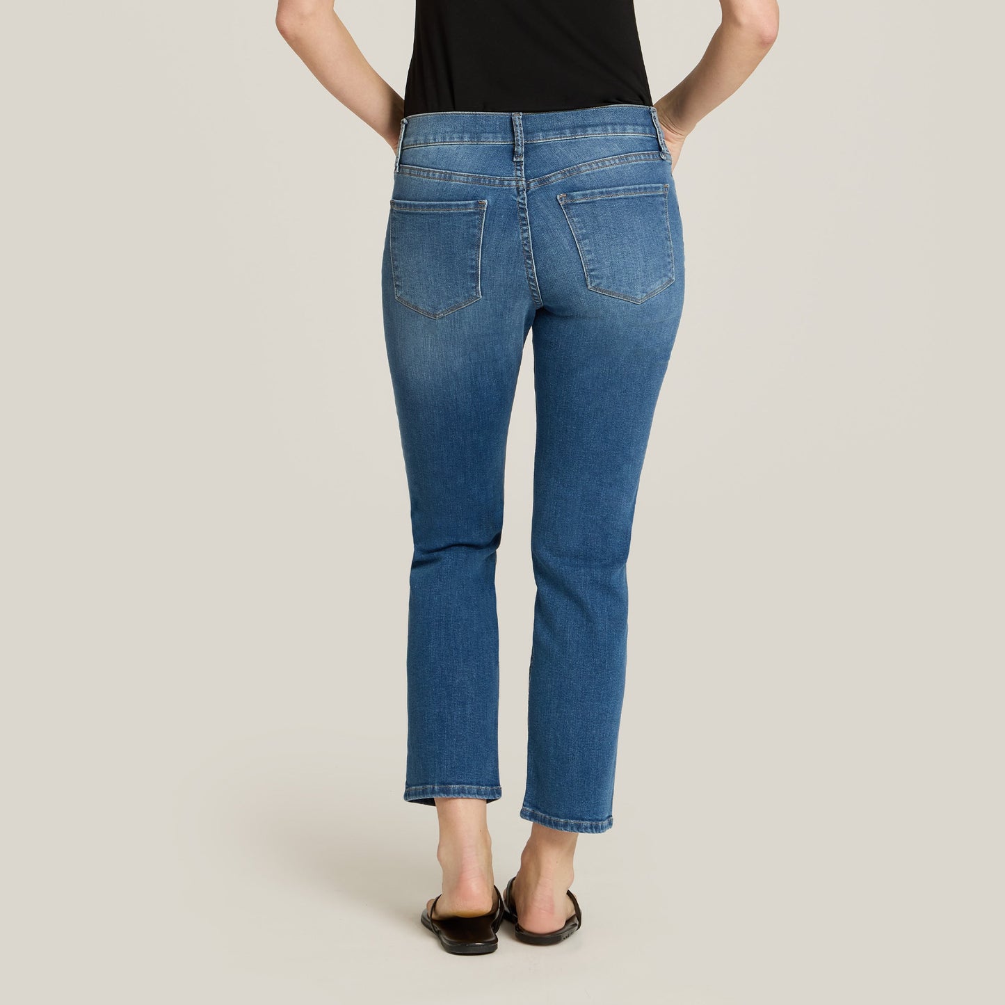Mid Rise Slim Straight Logan Jeans